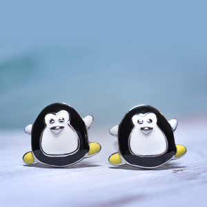 Srebrne minđuše pingvin e1385-590